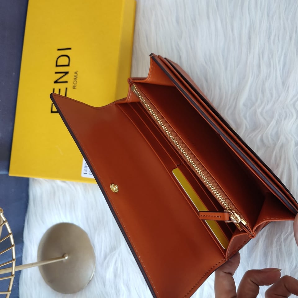 Fendi Roma Continental Brown Wallet view 6