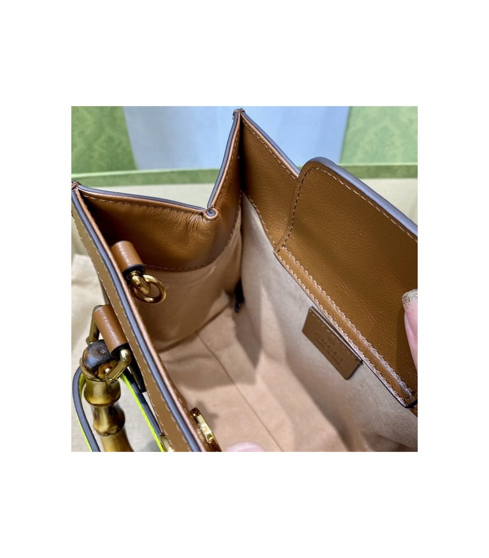 Gucci Diana Mini Tote Bag Brown view 13
