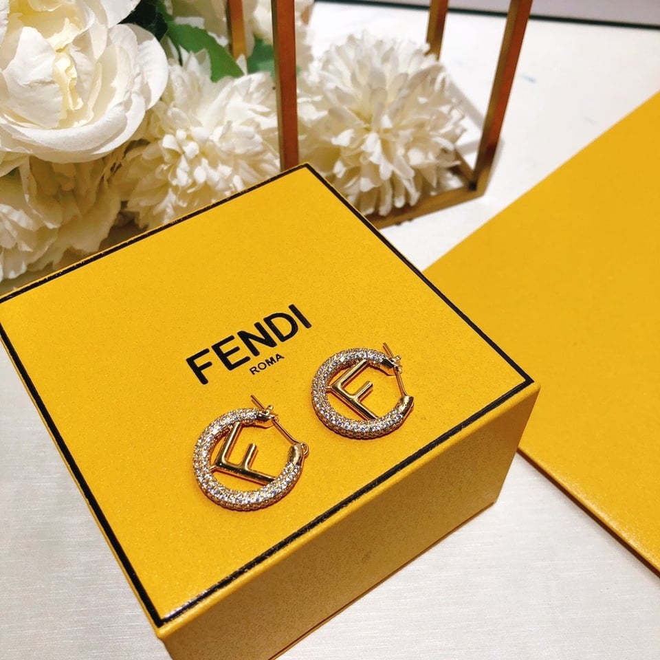 Fendi Logo Earrings view 7