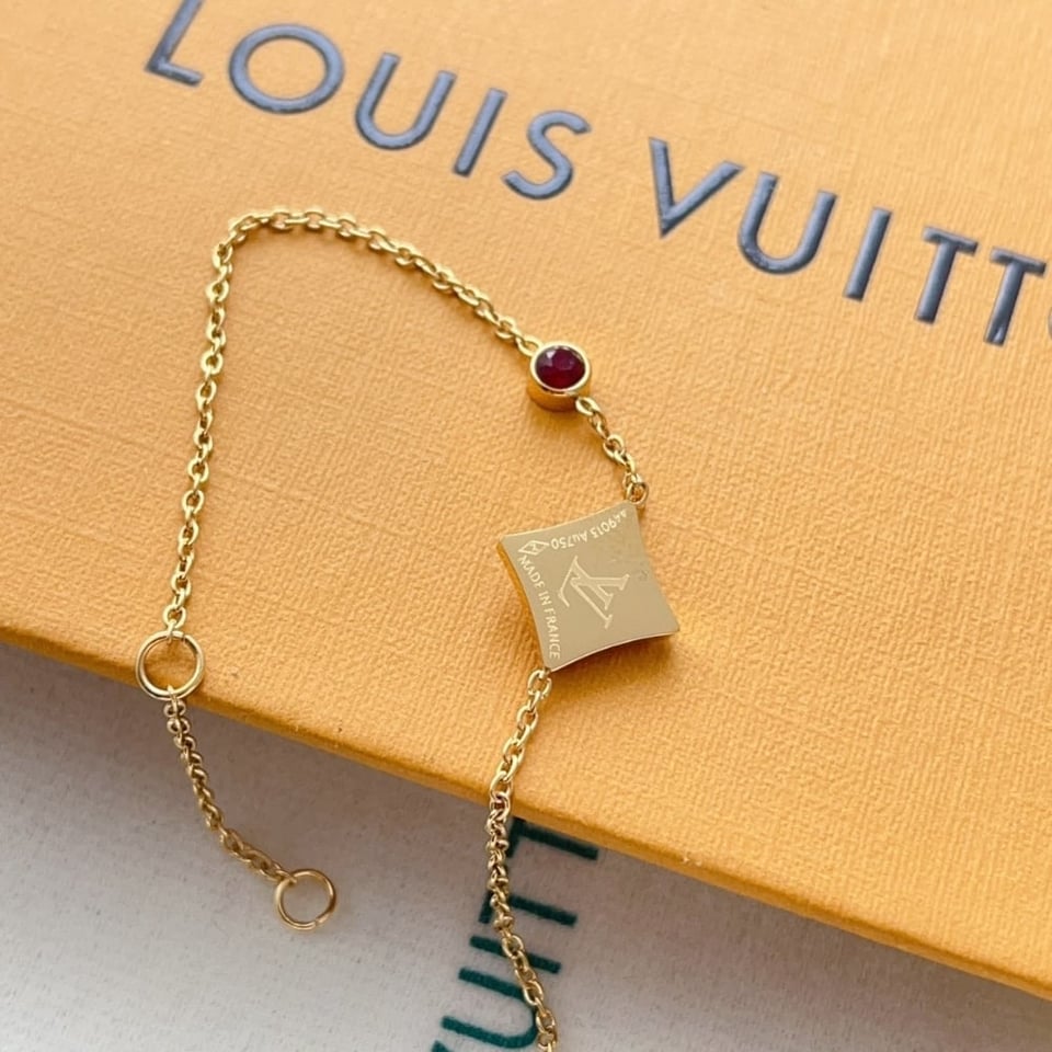 Louis Vuitton Color Blossom Bb Star Bracelet Red Gold view 4