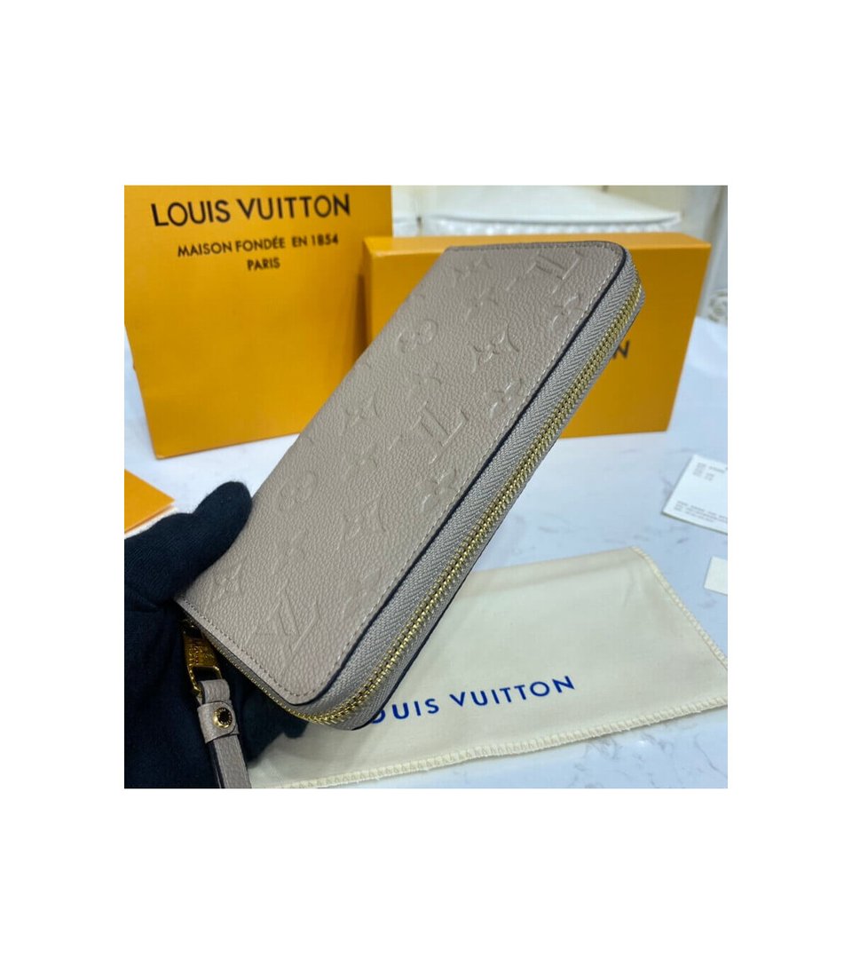 Louis Vuitton Monogram Empreinte Zippy Wallet Tourterelle view 5