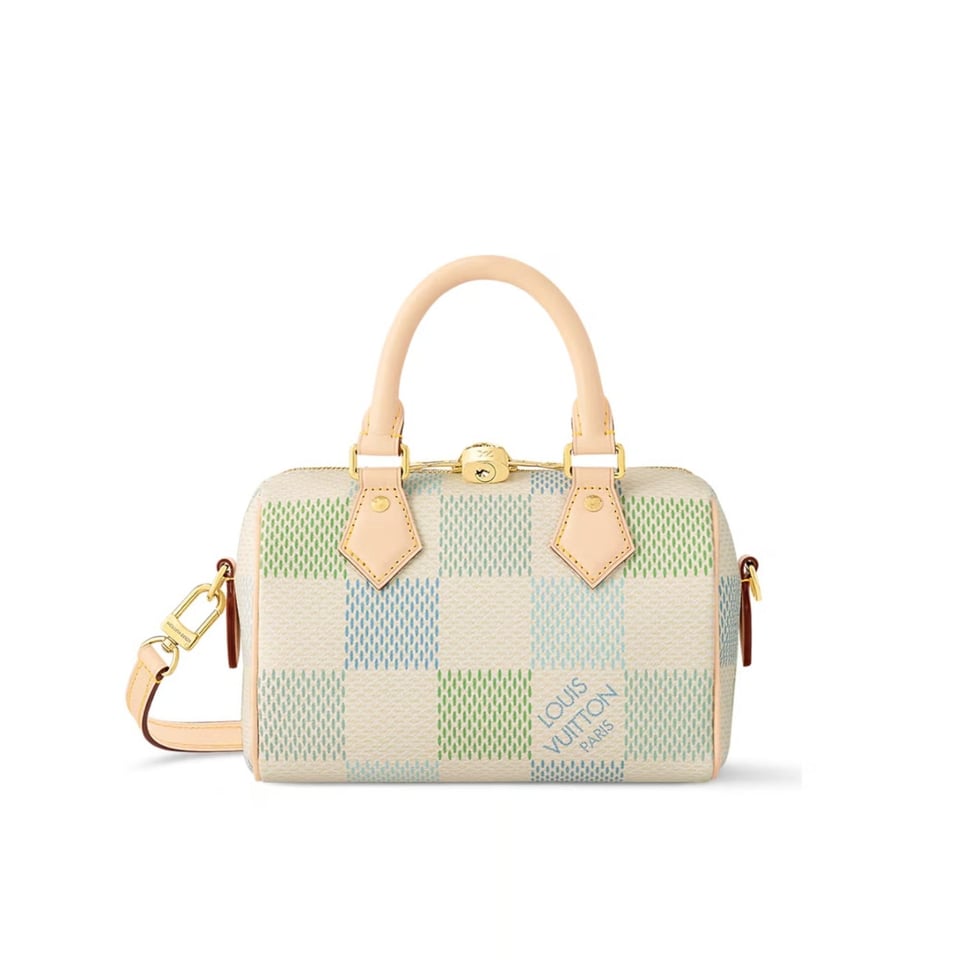 Louis Vuitton Speedy Bandoulière Damier Canvas Pistachio 20Cm N40515 view 2