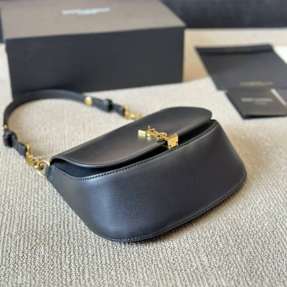 Saint Laurent Voltaire Top Handle In Box Black 20Cm view 3