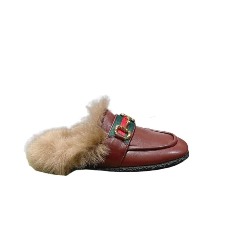 Gucci Men’S Slipper With Horsebit Brown view 2