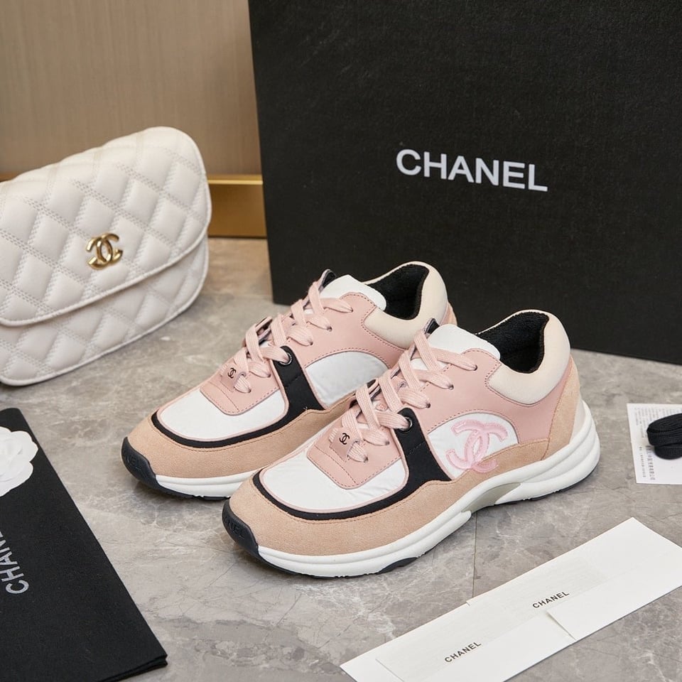 Chanel Wmns Sneaker Pink Black G34360 Y51525 K1276 view 9