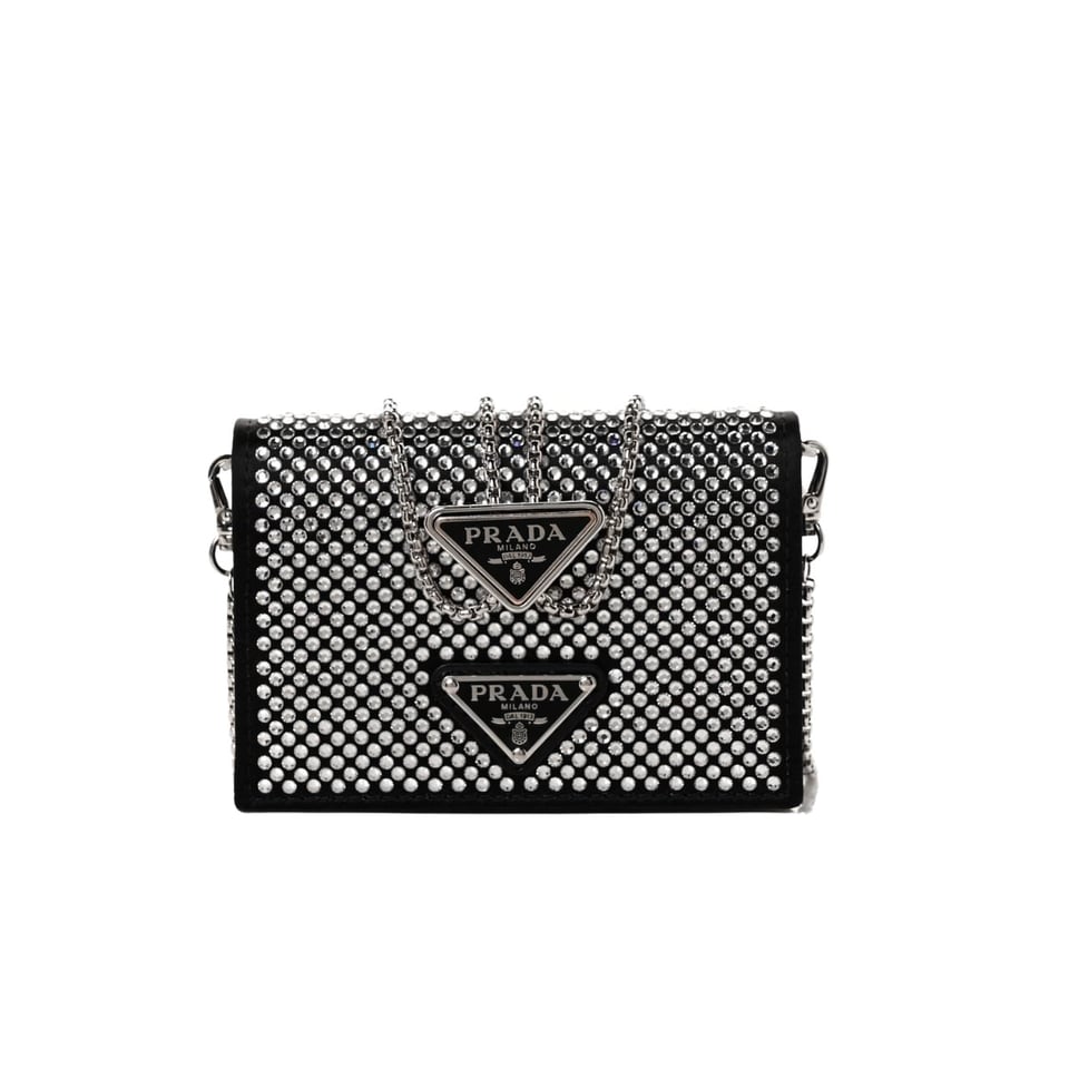 Prada Cardholder With Shoulder Strap And Crystals 13Cm view 2