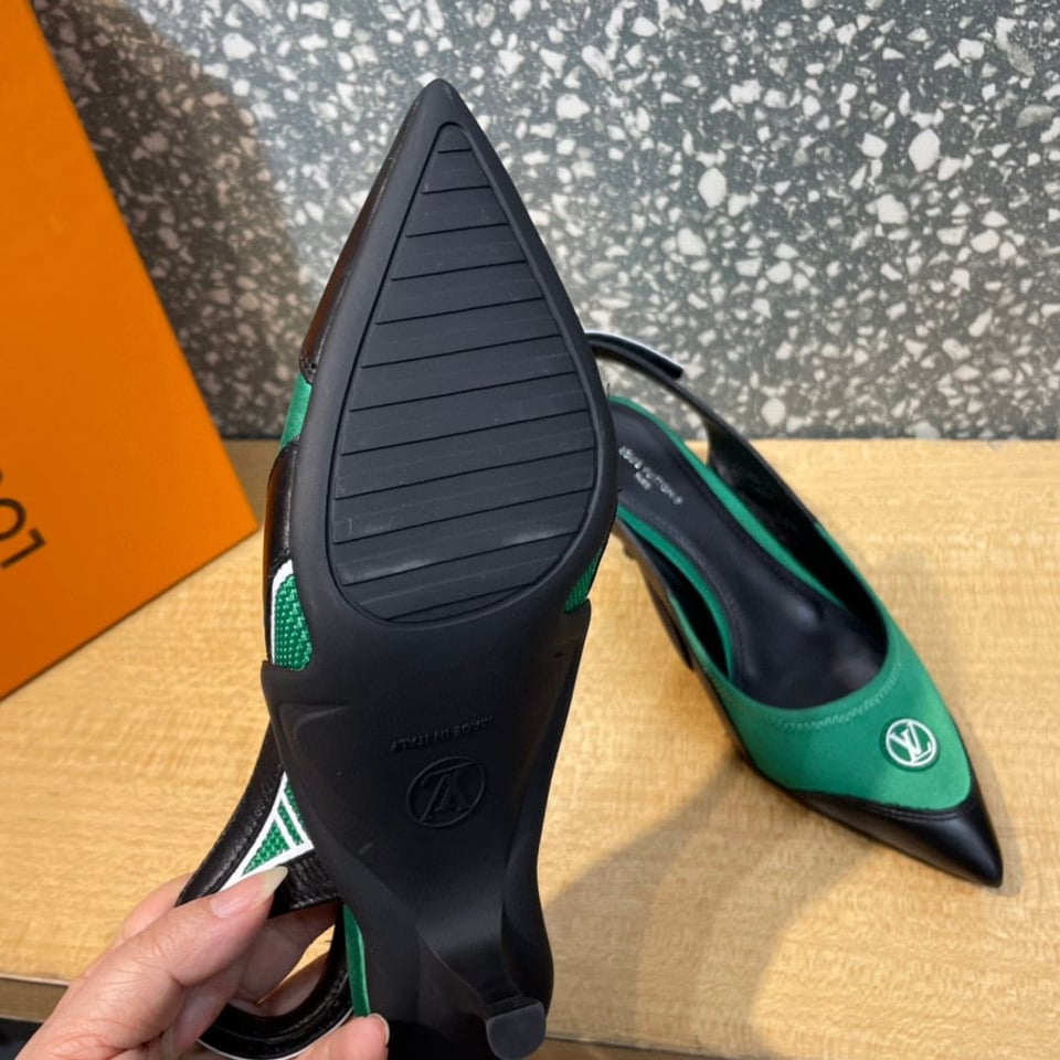 Louis Vuitton Archlight Slingback Pumps Green view 3