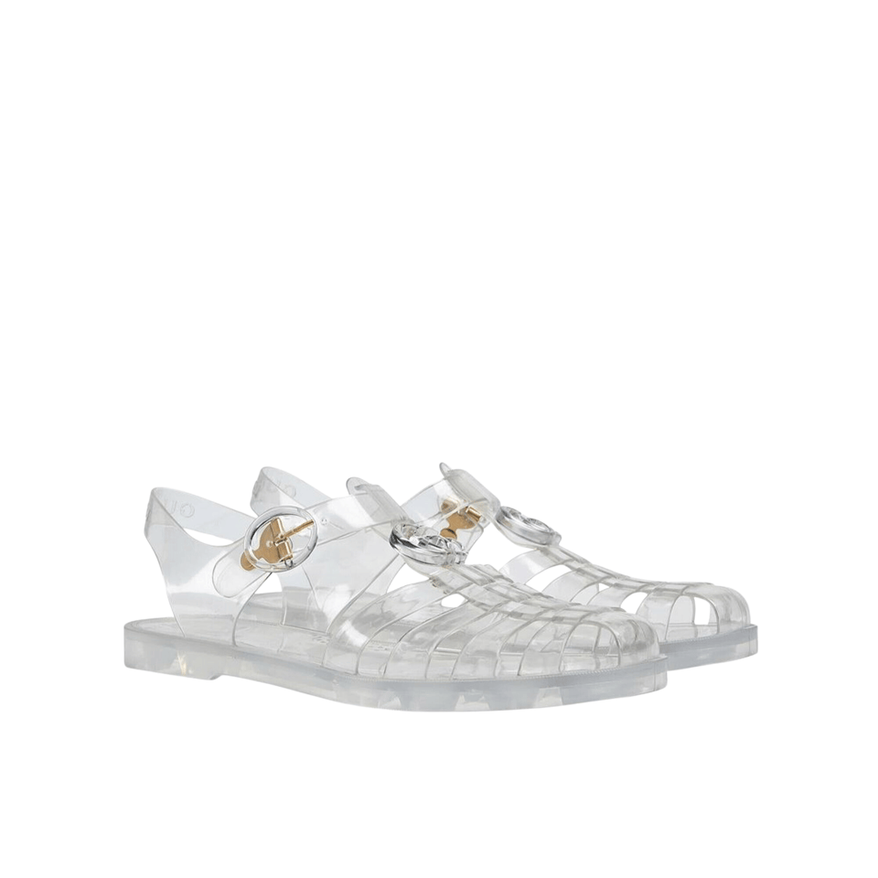 Gucci Sandal With Double G Silver 674133 Jfm00 8300 view 2