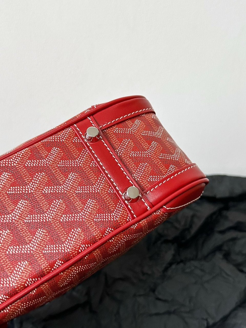 Goyard Goya Bowling Ball Small Red Canvas 27cm view 5