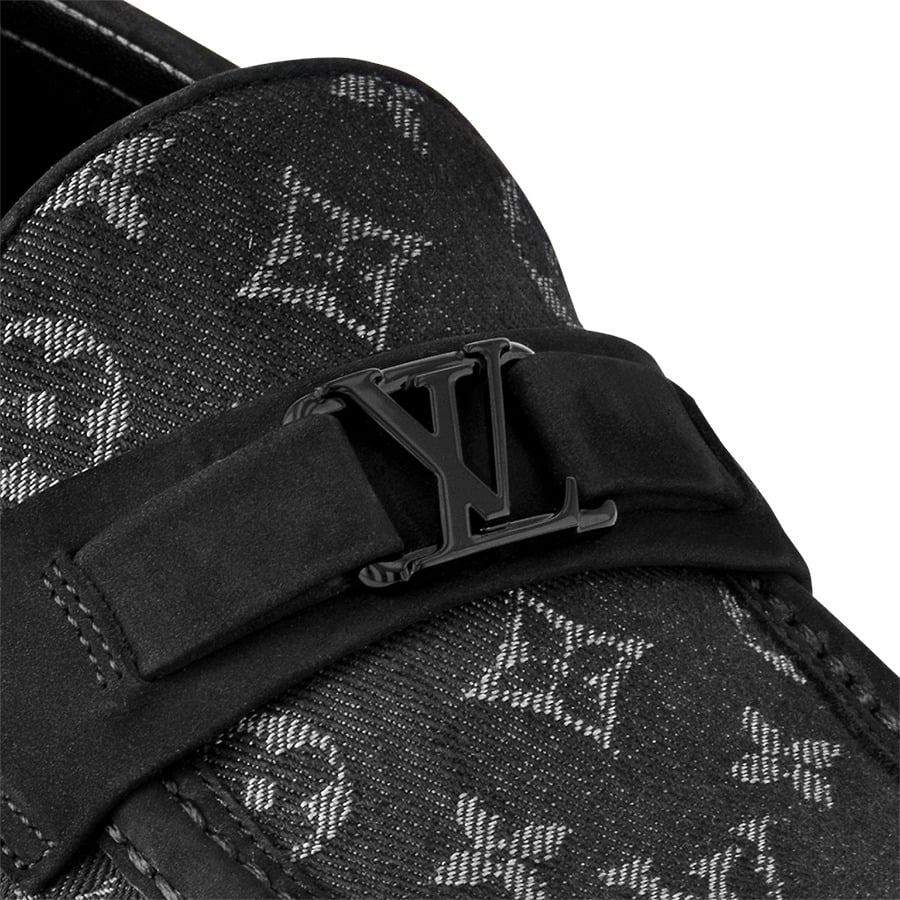 Louis Vuitton Major Loafer Loafers Gray Black For Men view 5
