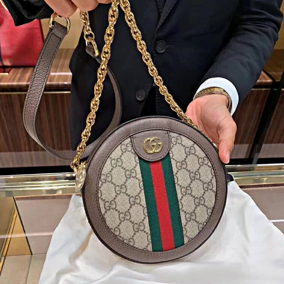 Gucci Ophidia Mini GG Round Shoulder Bag view 11