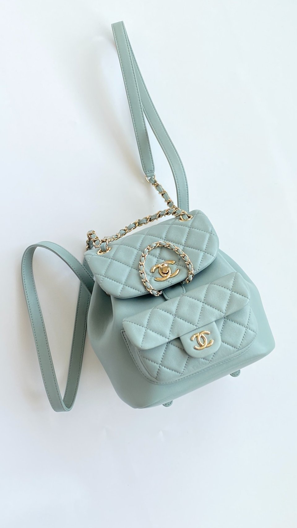 Chanel Small Duma Backpack Quilted Calfskin 17.5cm view 4
