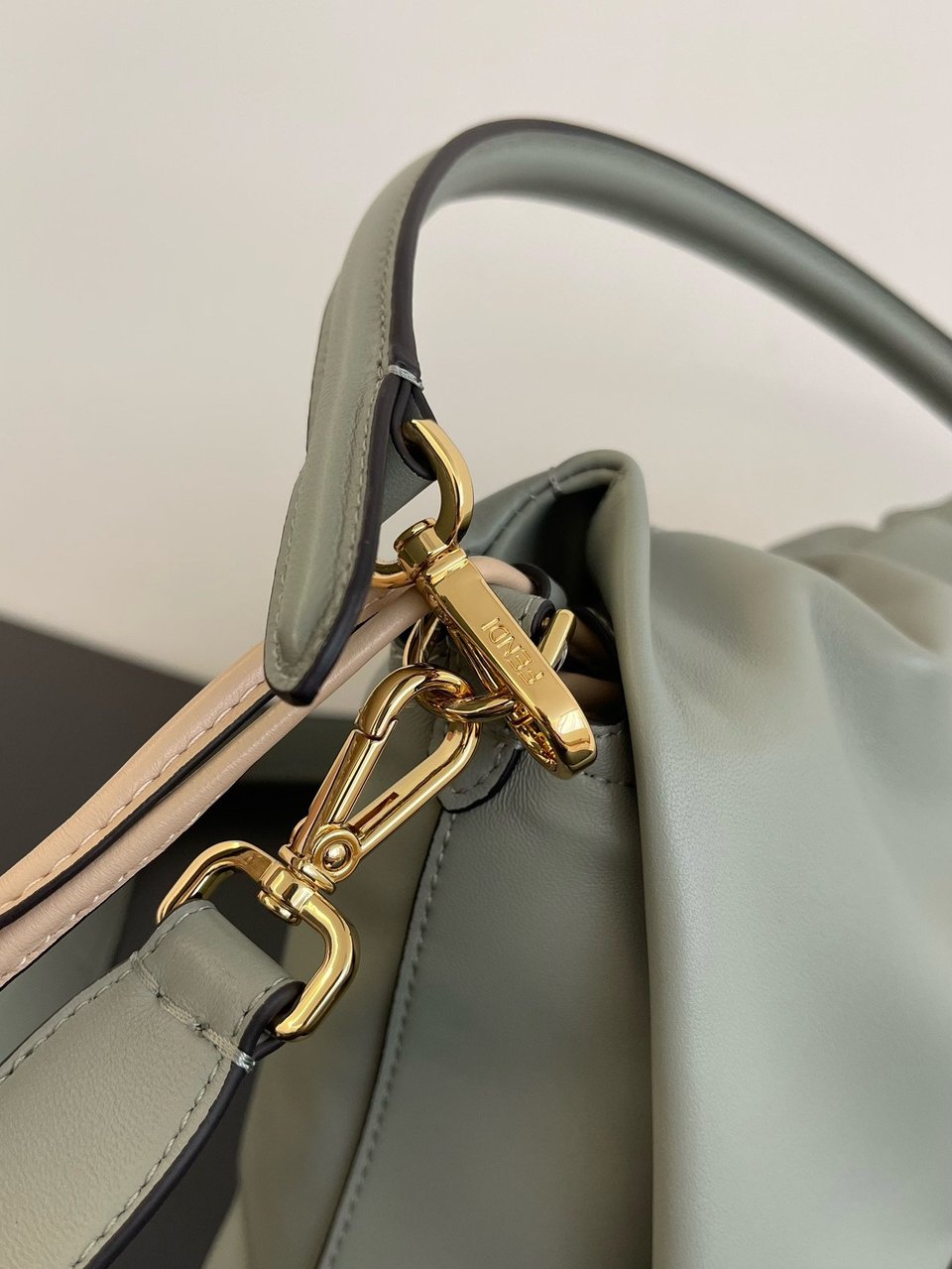 Fendi Mamma Baguette Medium Matcha Green Nappa Leather Bag 26.5cm view 10