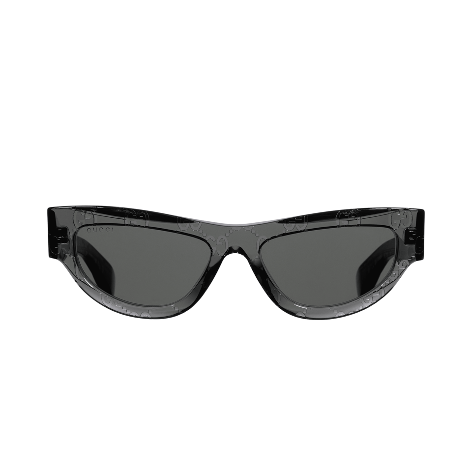 Gucci Dark Grey Cat Eye Sunglasses GG1834S view 2