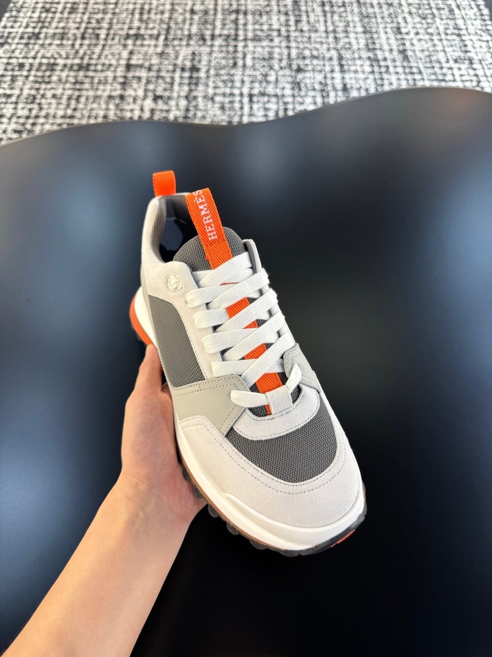 Hermès Trail Sneaker Grey- Shoes for Men view 7