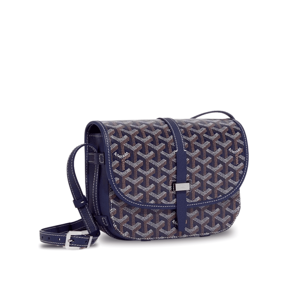 Goyard Belvedere Pm Bag 21Cm Navy Blue Canvas view 2