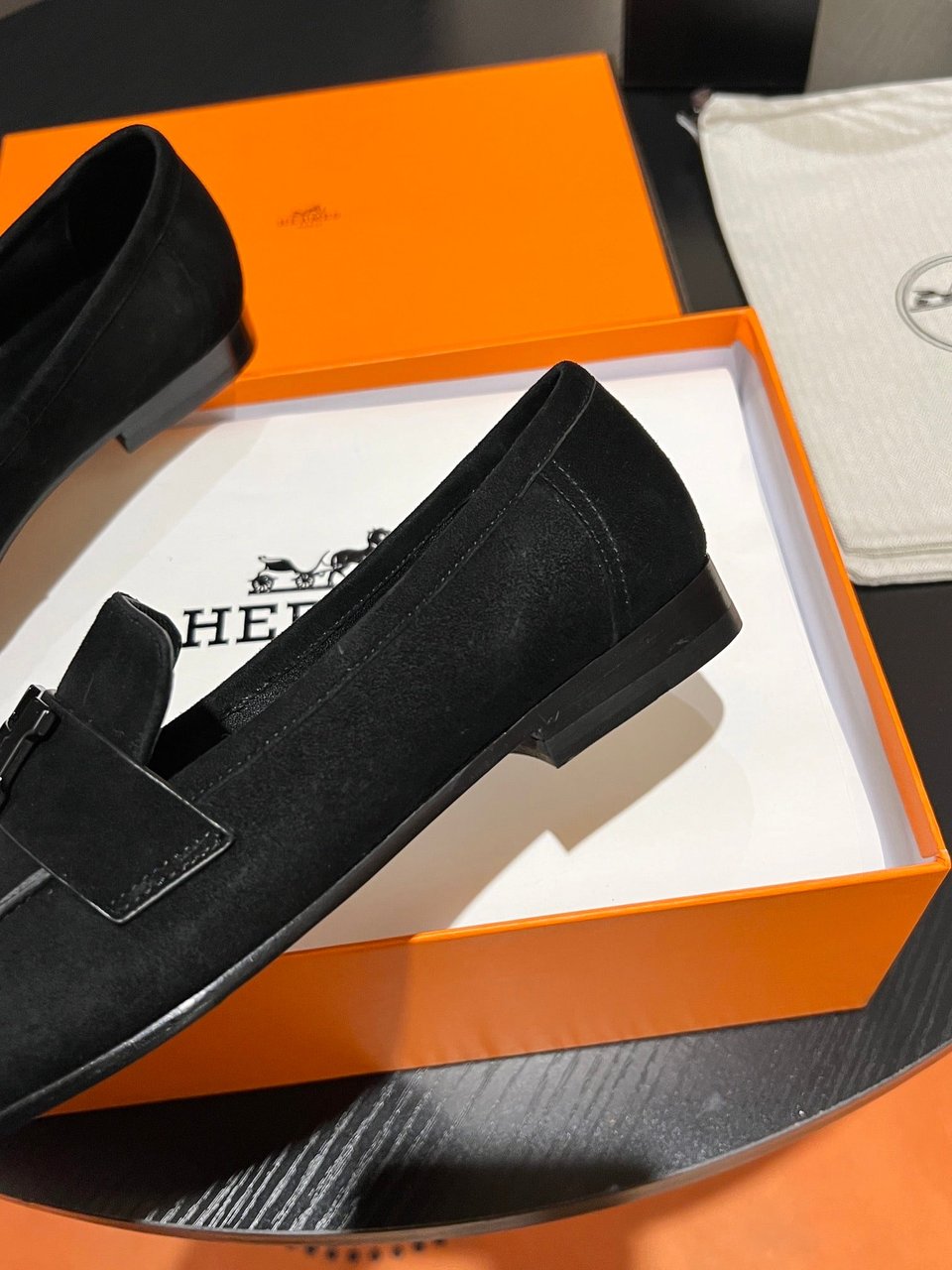 Hermes Paris Loafer Black- Shoes for Men view 3