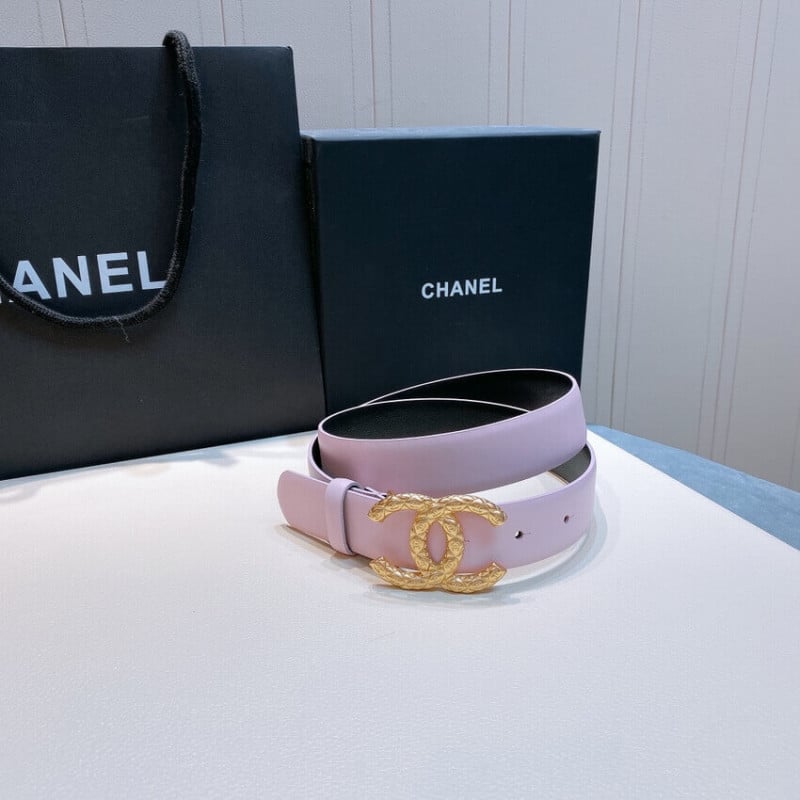 Chanel Calfskin CC Logo 3.0cm Belt 34167 view 3