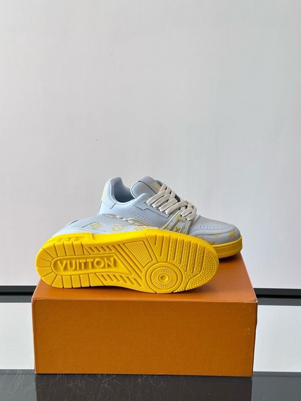 Louis Vuitton LV Trainer Sneaker Yellow for Men 1AHTPN view 13