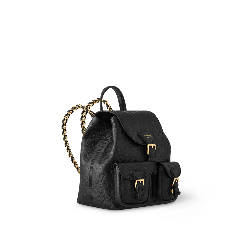 Louis Vuitton Backup Monogram Empreinte Leather – Women – Handbags Black view 3