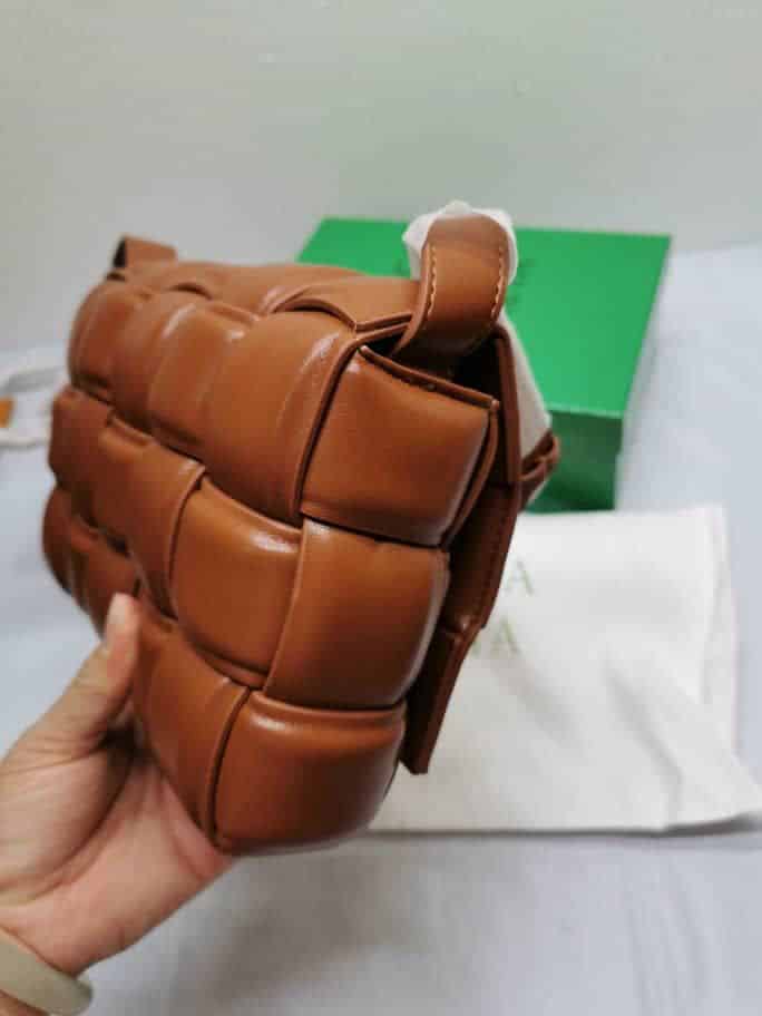 Bottega Veneta Padded Leather Bag Caramel 22Cm view 6