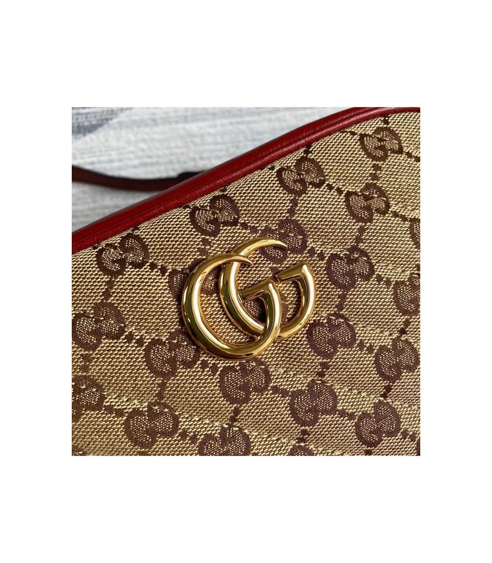 Gucci GG Canvas Matelasse Mini Bag Red view 7