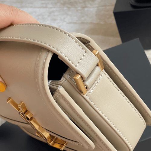 Saint Laurent Solferino Small Satchel In Box Saint Laurent Leather Blanc Vintage view 3