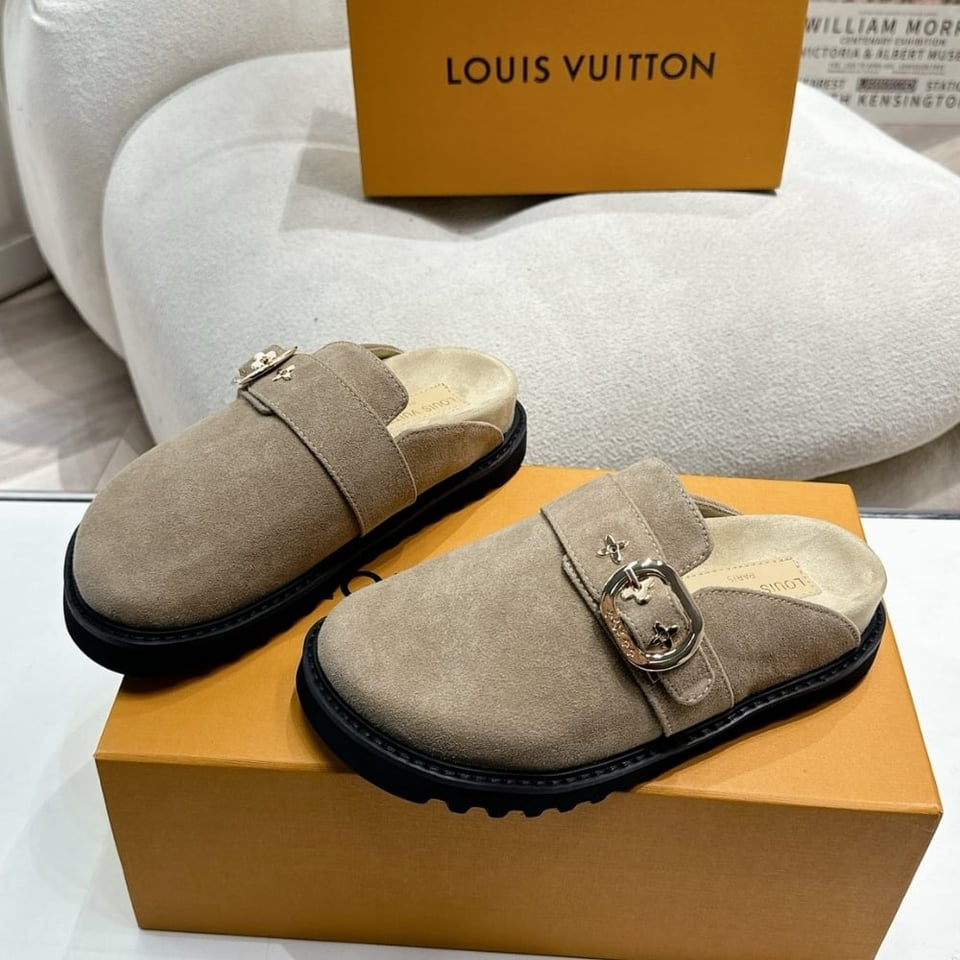 Louis Vuitton Cosy Flat Comfort Clog Grey view 4