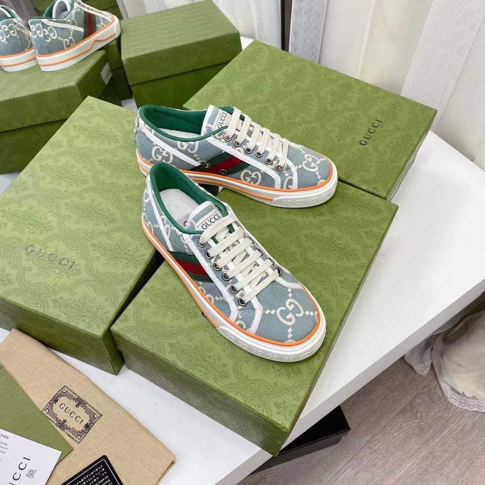 Gucci Women’S Tennis 1977 Sneaker Light Blue 606110 H0G10 3460 view 8