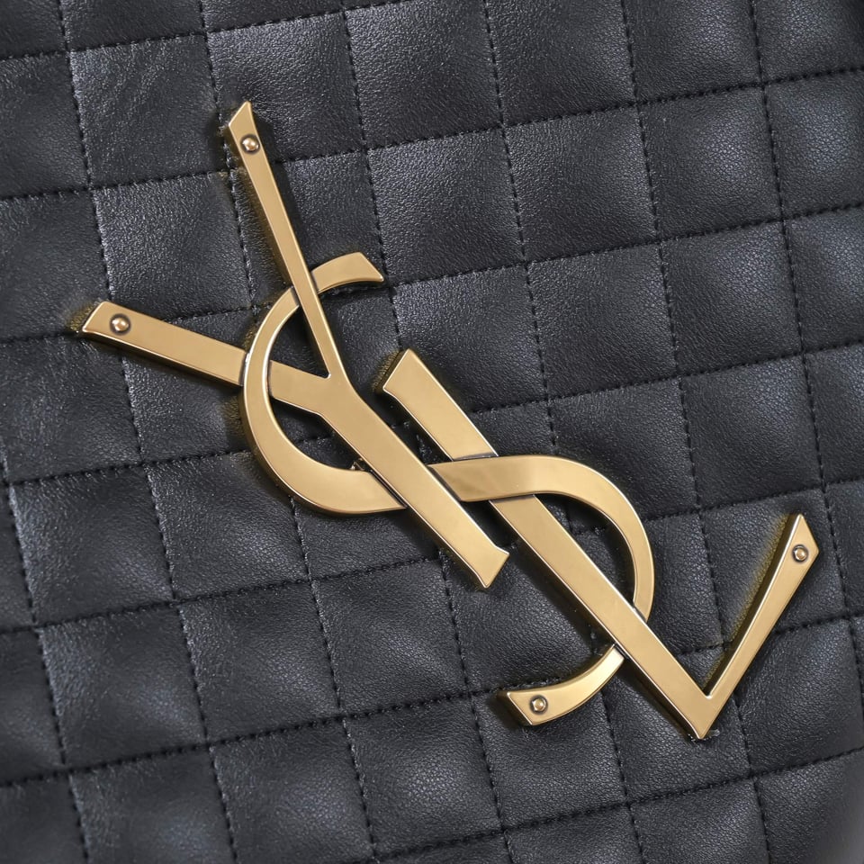 Saint Laurent Icare Maxi Shopping Bag In Quilted Black 52cm view 7