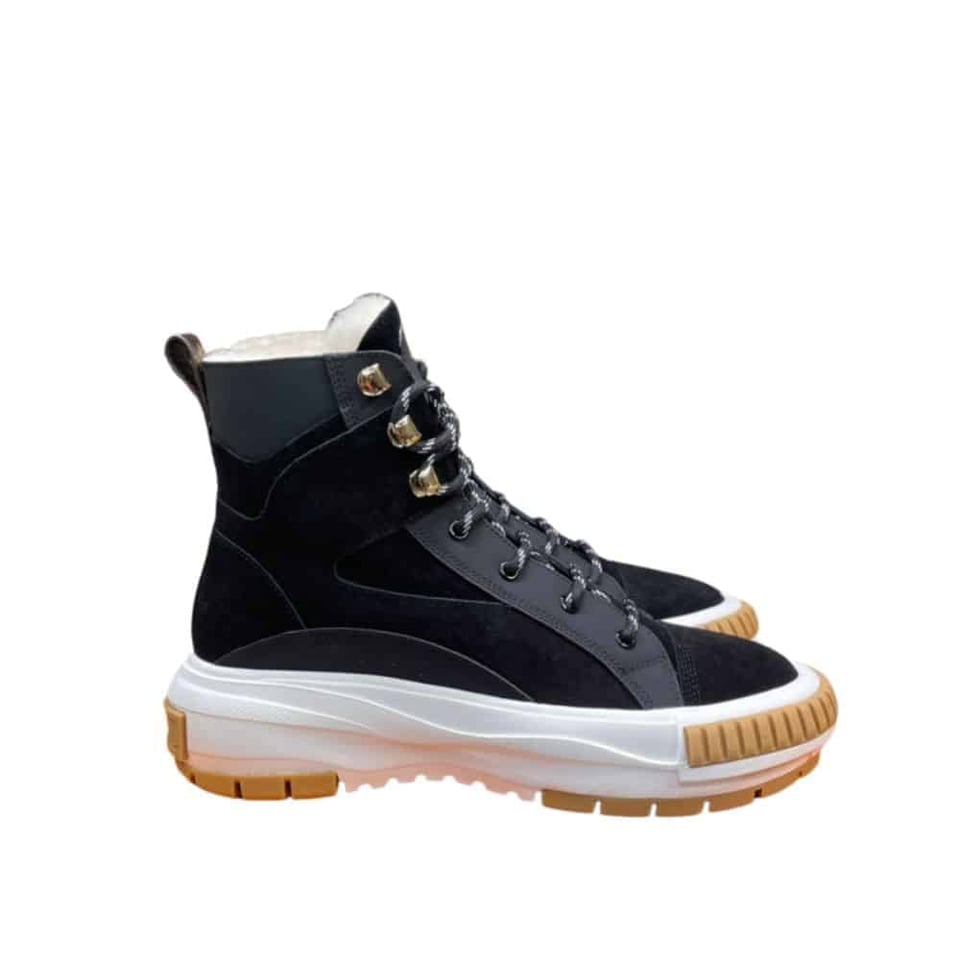 Louis Vuitton Squad Sneaker Boots Black view 2