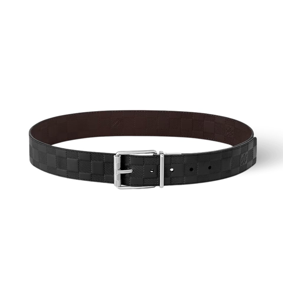 Lv Damier Print 40mm Reversible Men Belt view 2