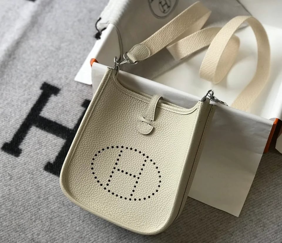 Hermes Evelyne 16 Amazone White Bag 18Cm H069426Ckav view 4