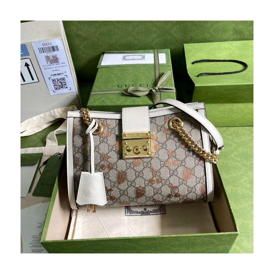 Gucci Padlock Small Berry Tote Bag view 4