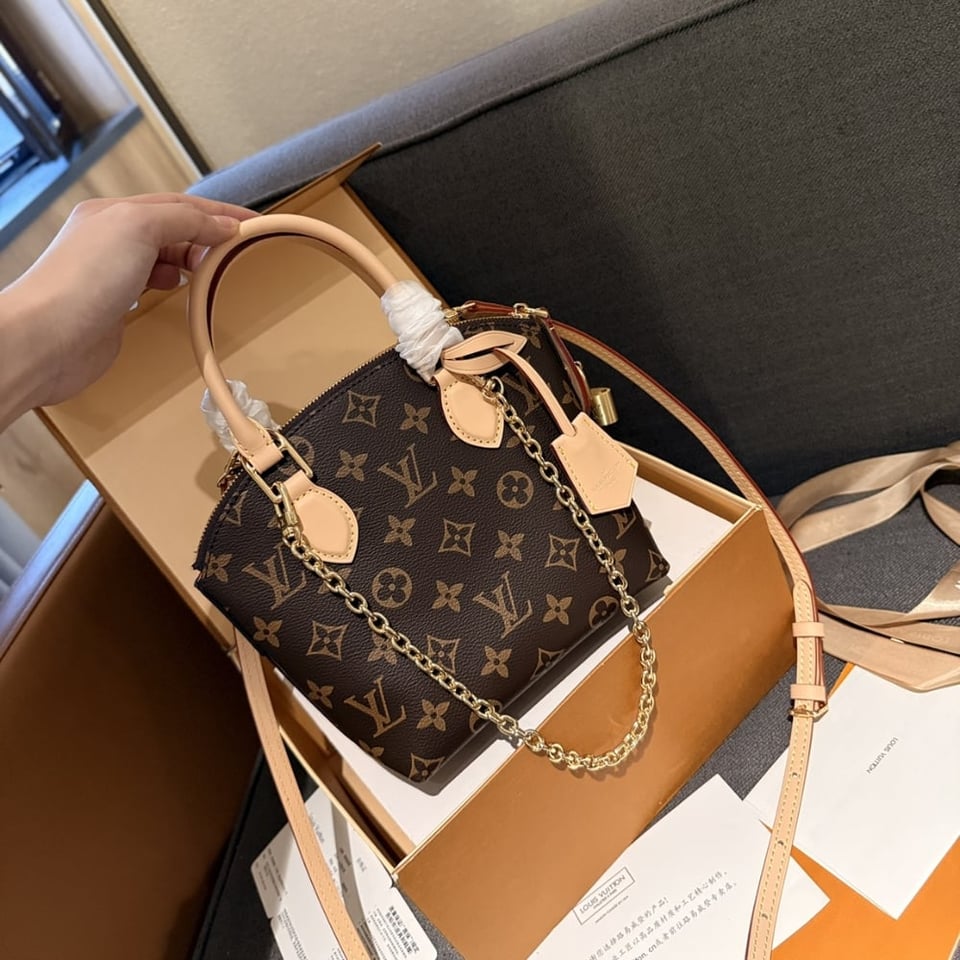 Louis Vuitton Lockit Bb Bag Monogram Brown 16Cm M12019 view 7