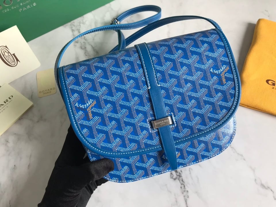 Goyard Belvedere Pm Bag 21Cm Sky Blue Canvas view 6