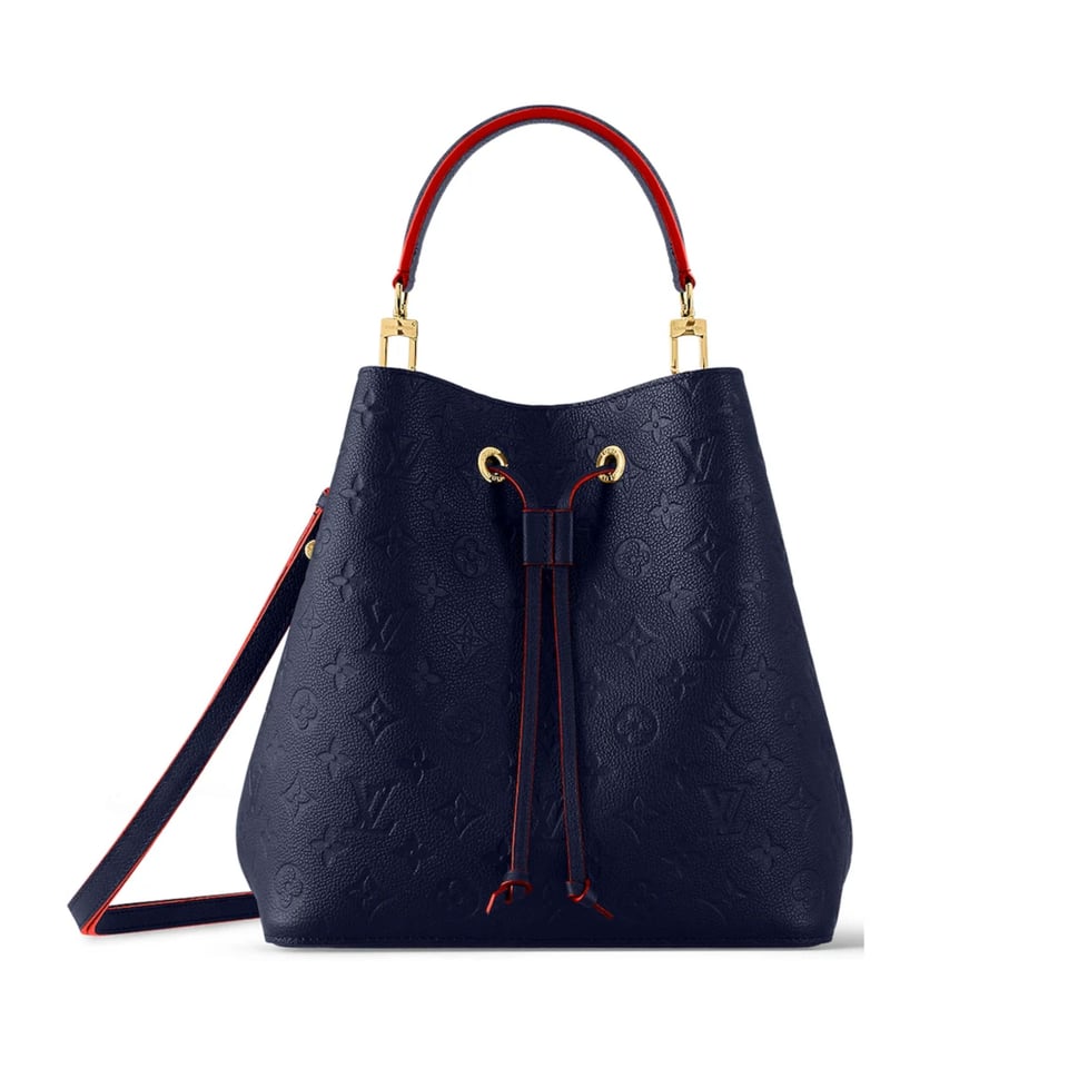 Louis Vuitton N Ono Mm Bucket 26cm/10.2in Navy Blue