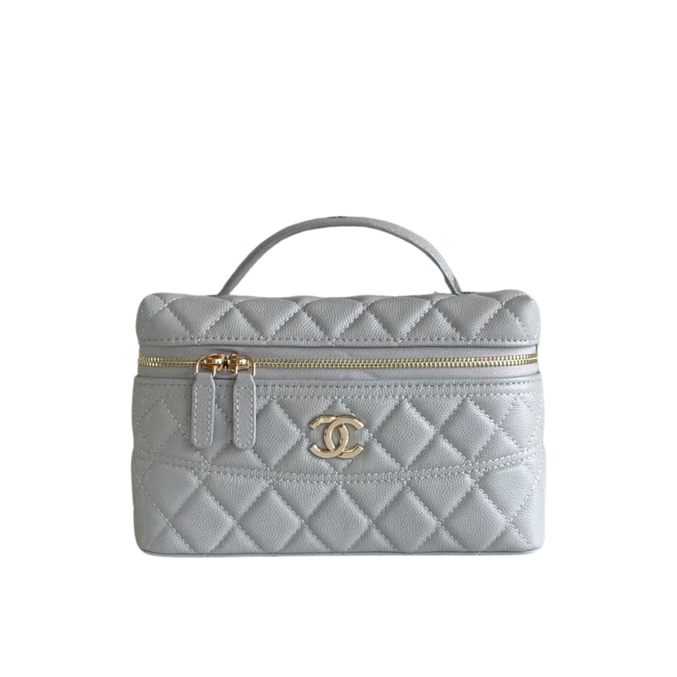 Chanel 25C Vanity Case Light Blue 20cm view 2