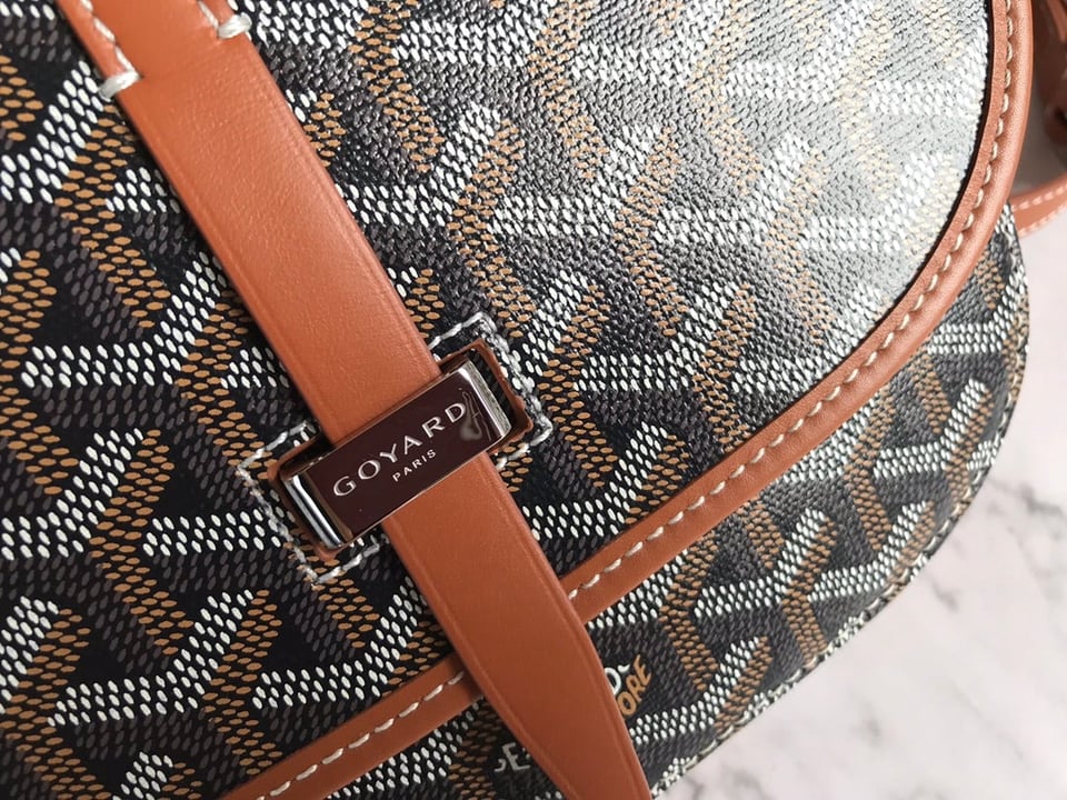 Goyard Belvedere Pm Bag 21Cm Black And Tan Canvas view 7