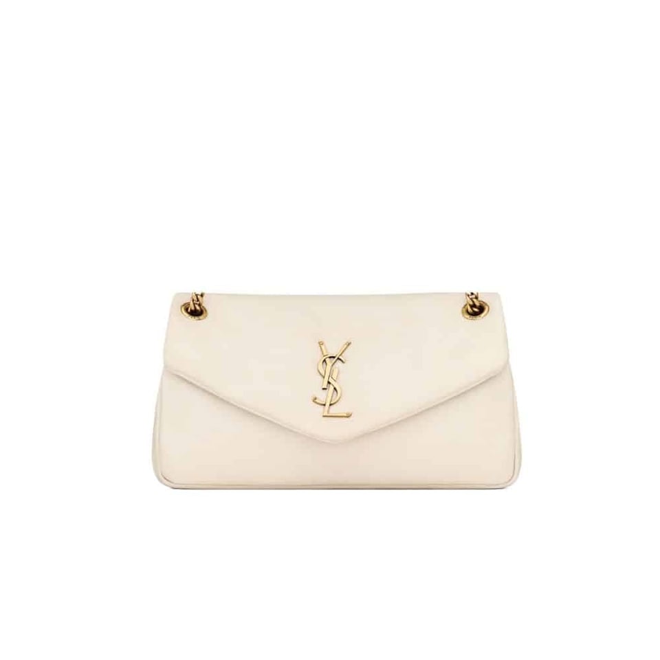 Saint Laurent Calypso In Plunged White 26Cm view 2