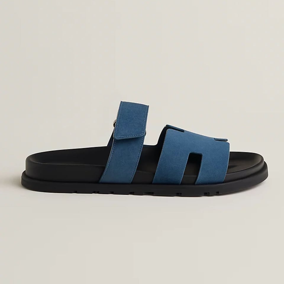 Hermes Chypre Sandal Bleu Turquin Color Goatskin H222856ZHBT400 view 3