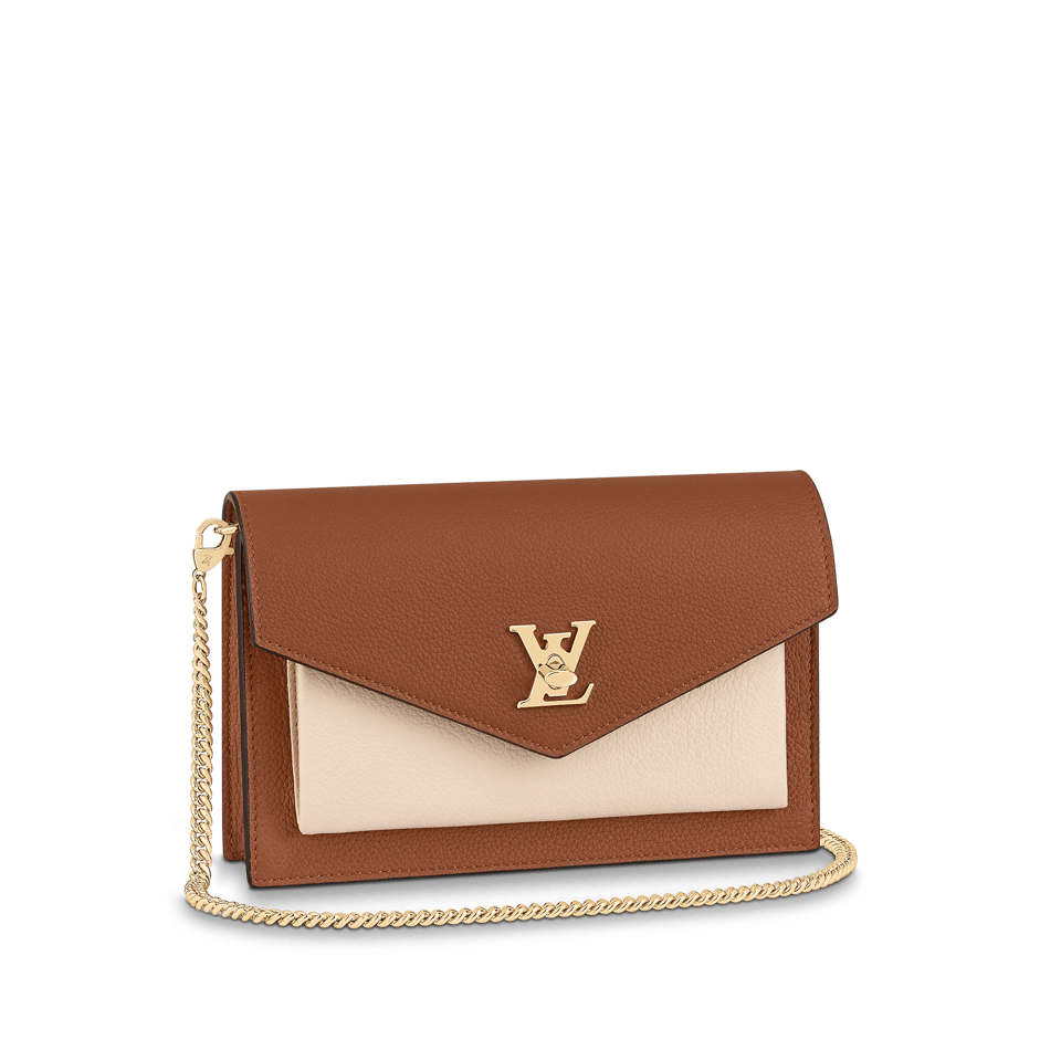 Louis Vuitton Pochette Chain Mylockme 19Cm Brown