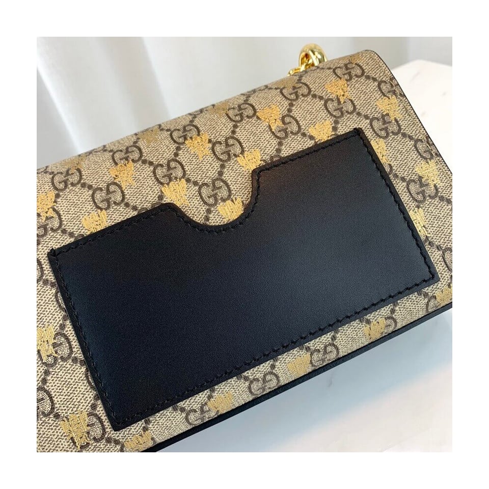 Gucci Padlock Small GG Bees Shoulder Bag view 10