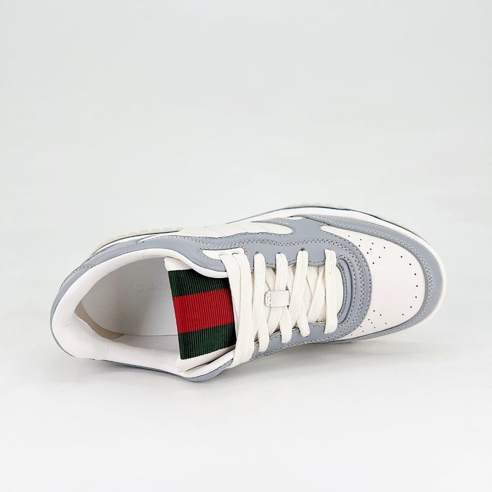 Gucci Men’S Gucci Re Web Sneaker White And Grey 786186 Aadj9 1645 view 4