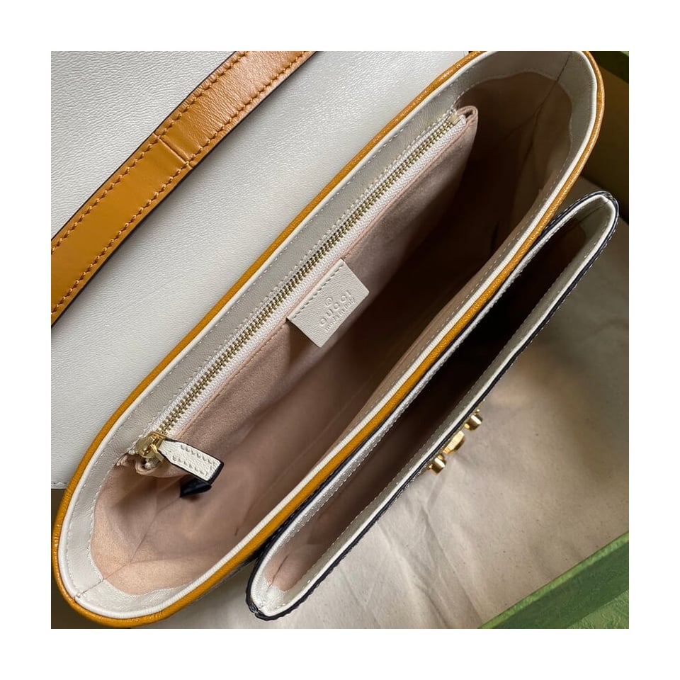 Gucci Padlock Small Shoulder Bag White view 11