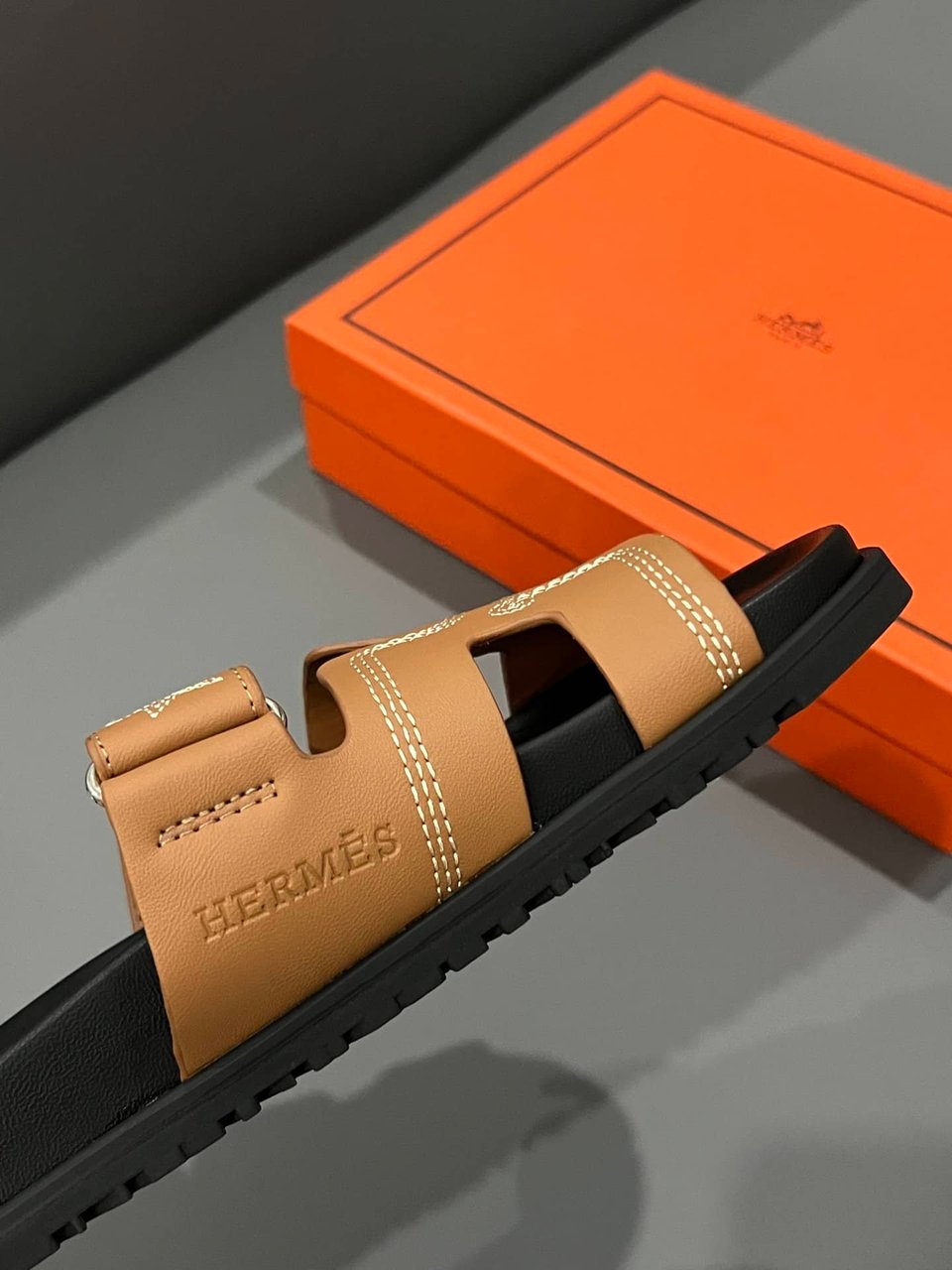 Hermes Chypre Sandal Star Stitched Naturel H232142Z A3350 view 7