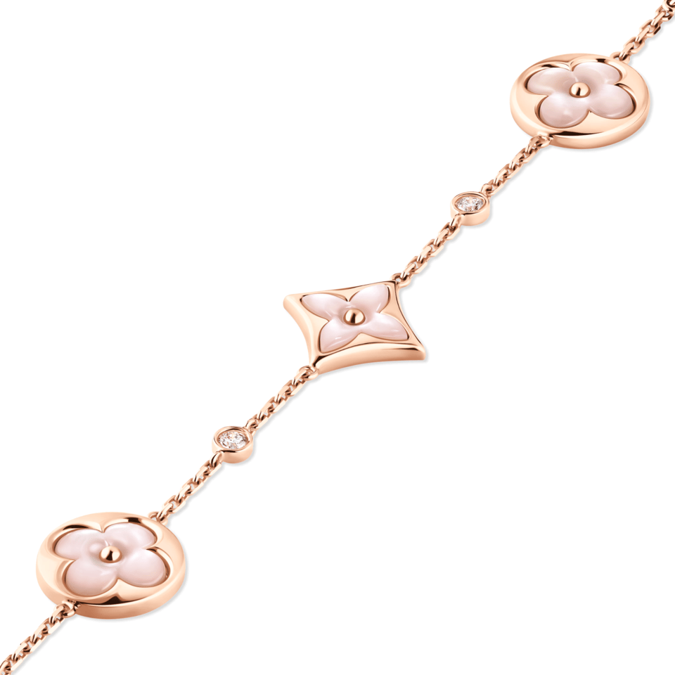 Louis Vuitton Color Blossom Star Sun Multi-Motif Bracelet Rose Gold Pink QA5517 view 4