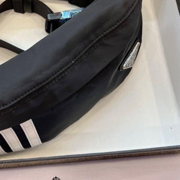Prada X Adidas Re-Nylon Belt Bag Black view 6