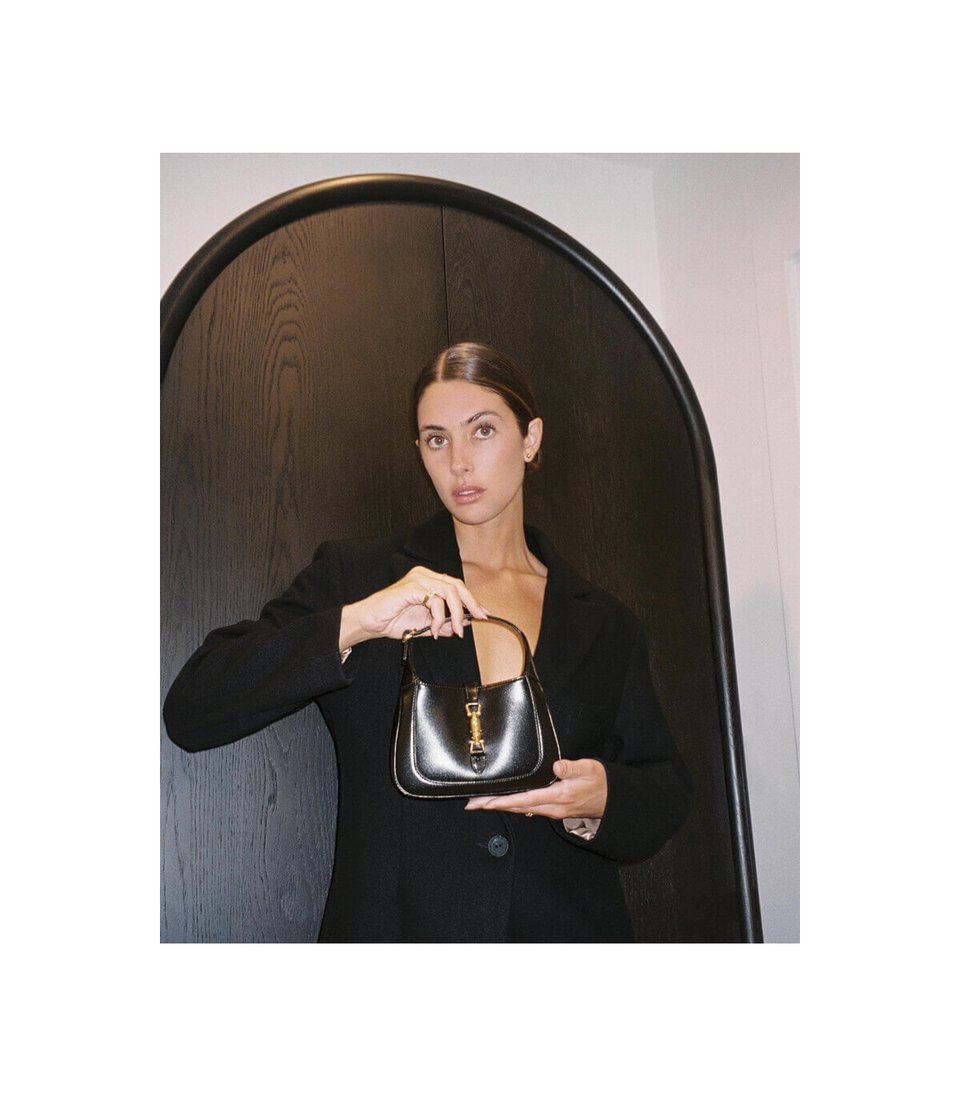 Gucci Jackie 1961 Mini Hobo Bag In Black Leather 19cm view 4