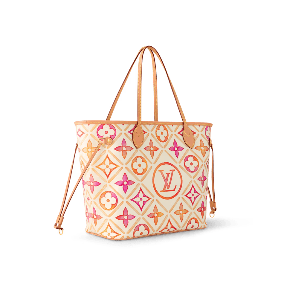Louis Vuitton By The Pool Neverfull MM Tote Bag Coral 31cm M25317 view 4